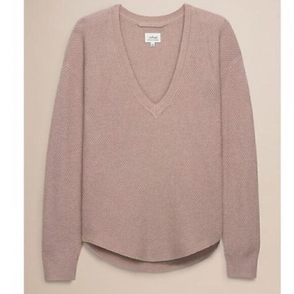 ARITZIA Wilfred Galois Silk Cashmere Sweater Top in Heather Quarry ~ size XXS - Picture 3 of 16